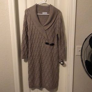 Calvin Klein Tan Sweater Dress